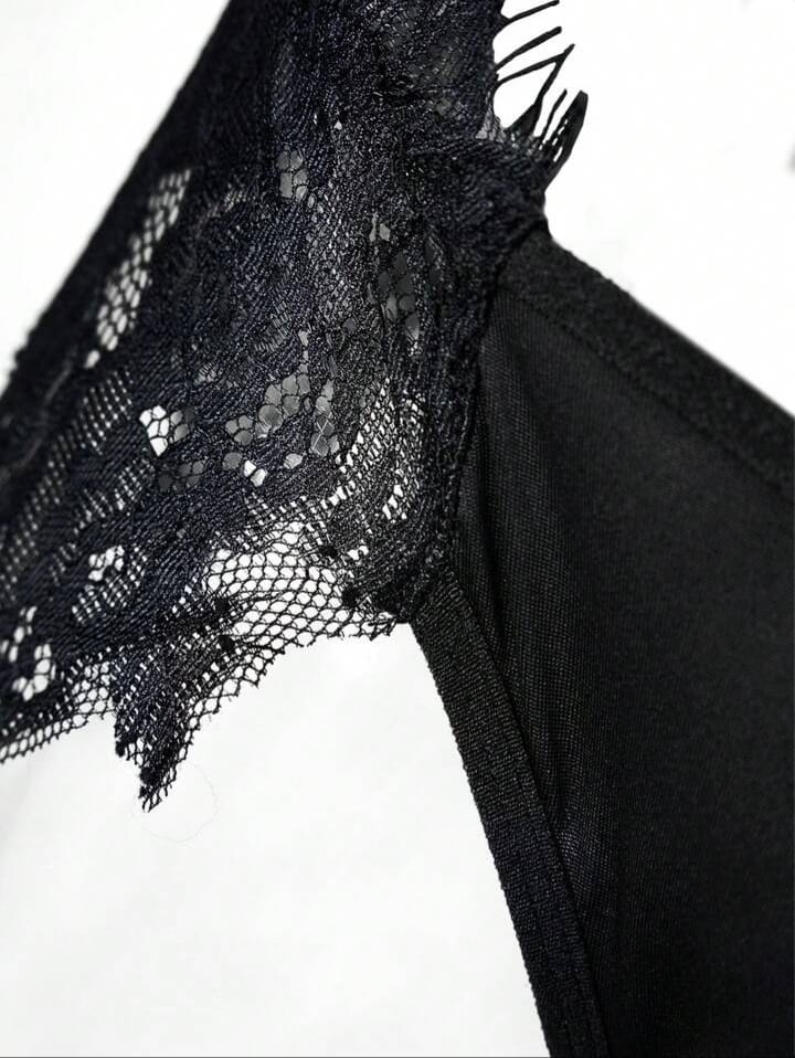 men's lace Patchwork Bow Decor Briefs Men's Underwear Men's Crotchless Underwear Lace Underwear Men